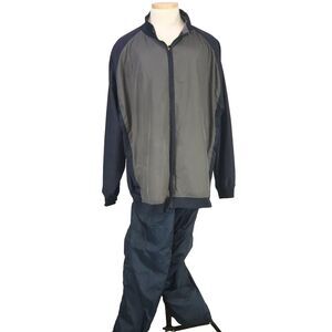 Graphite Sport Jogging Work-out Warm up Suit Blue Jacket XXL/ Pants 3X Lined